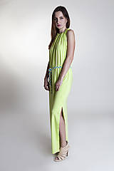 Šaty - Letné šaty dlhé kiwi - 9637258_