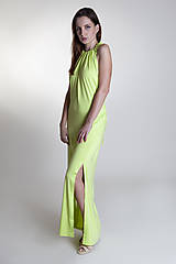 Šaty - Letné šaty dlhé kiwi - 9637260_