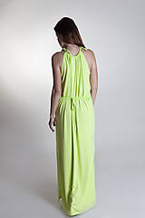 Šaty - Letné šaty dlhé kiwi - 9637263_