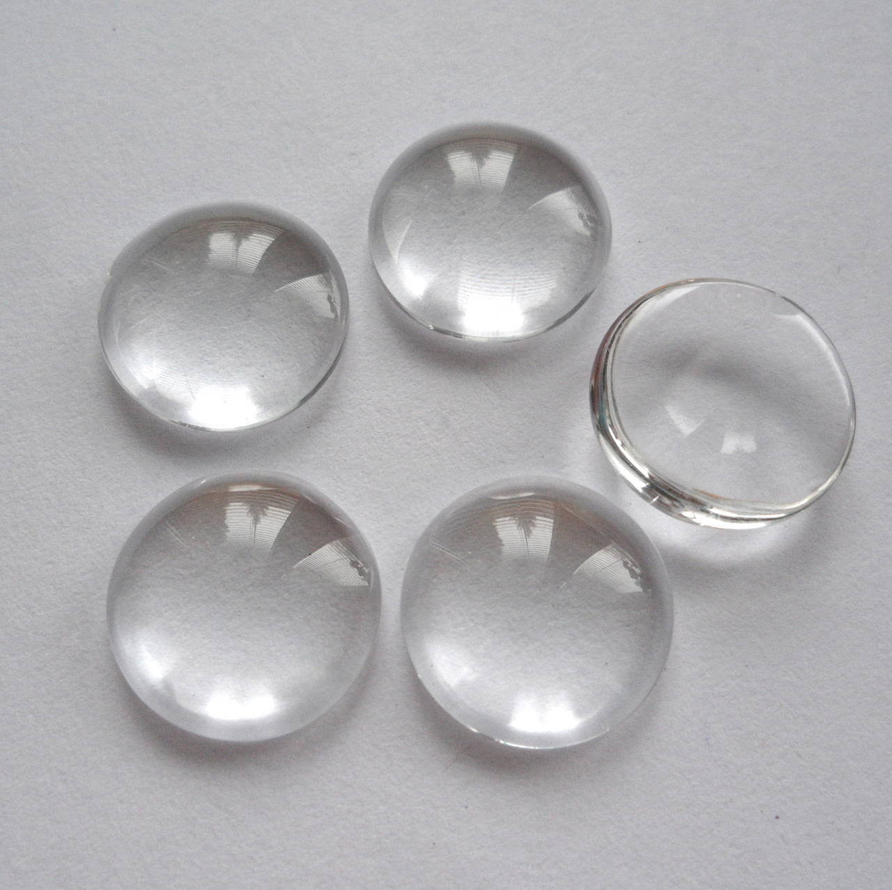 Sklenený kabošon-priehľadný-1ks (11,87mm)