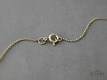 Náhrdelníky - 585/1000 zlatý nežný náhrdelník - 9641242_