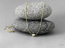Náhrdelníky - 585/1000 zlatý nežný náhrdelník - 9641247_