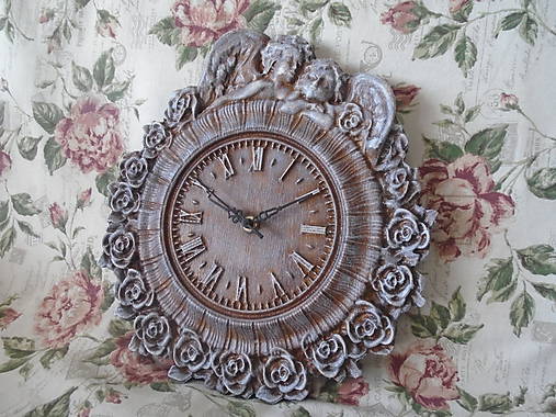 Hodiny - Hodiny s anjelikmi - 9639997_