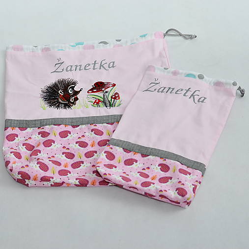 Detský textil - Vrecká Ježko - 9640982_
