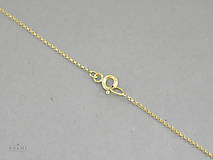 Náhrdelníky - 585/1000 zlatý nežný náhrdelník Trinity - 9642656_