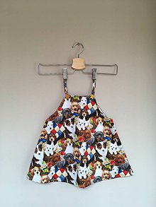 Detské oblečenie - Šaty - Zahalená psíkmi - 9645591_