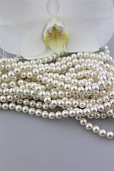 Korálky - perly korálky 6mm - perly z mušlí - 9648278_