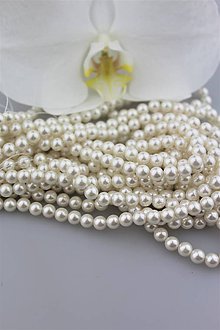 Korálky - perly korálky 6mm - perly z mušlí - 9648278_
