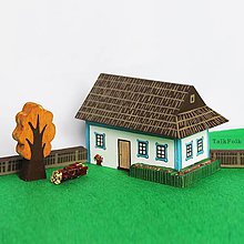 Hračky - Miniatúrna drevenica z Tekova - 9645596_