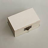 Polotovary - Drevená krabička na obrúčky na dotvorenie... - 9645172_