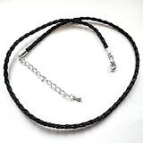 Polotovary - Koženkový náhrdelník 45cm-1ks - 9649546_