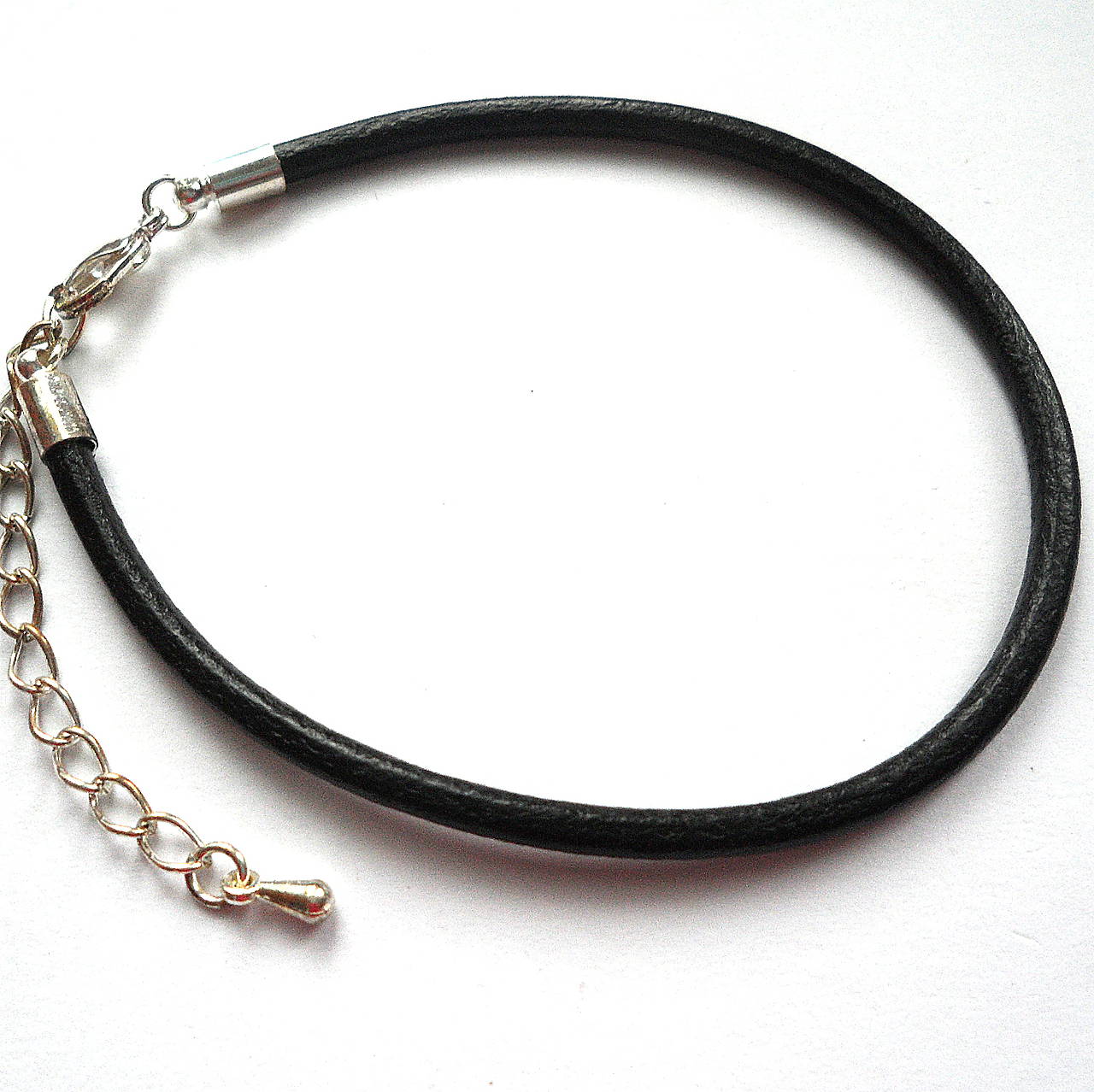 Kožený náramok 20cm-1ks (čierna)