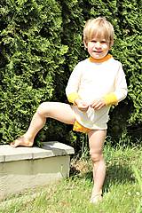 Detské oblečenie - Rastúce body / tričko - 100% LETNÁ MERINO VLNA, dlhý rukáv - výber farieb - 9649431_