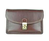 Iné tašky - Moderná kožená etua, viacúčelové púzdro v hnedej farbe - 9650930_