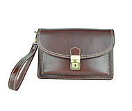 Iné tašky - Moderná kožená etua, viacúčelové púzdro v hnedej farbe - 9650934_