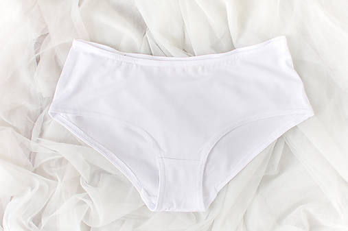  - Bambusové nohavičky bílé (L) - 9654691_