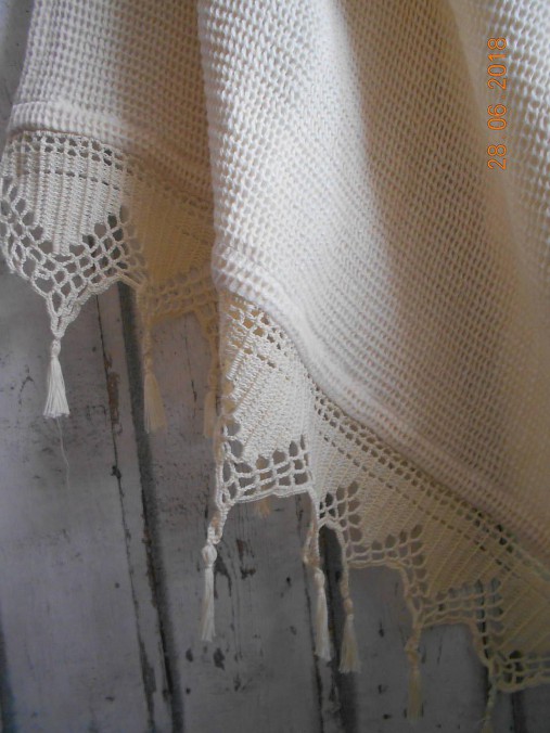 Úžitkový textil - "S nádychom nostalgie" ľanový uterák (Osuška) - 9656766_