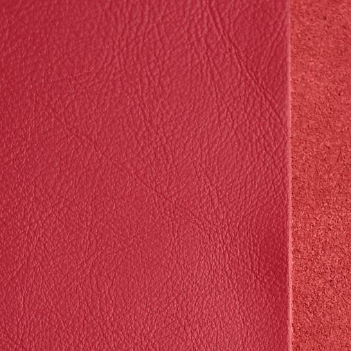 Suroviny - Exkluzívna koža - 21 x 23 cm červená žiarivá - 9655019_