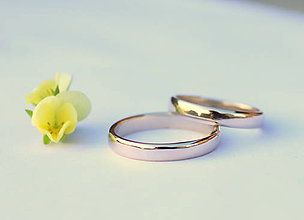 Prstene - minimalistické obrúčky (Zlato) - 9655168_