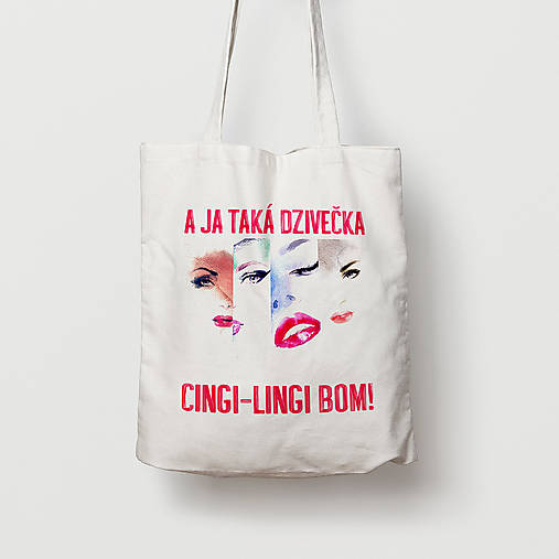Nákupné tašky - A ja taká dzivečka - 9661114_