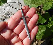 Pánske šperky - sword from middle ages  (prívesok na krk-meč) - 9661654_
