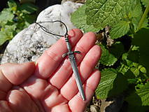Pánske šperky - sword from middle ages  (prívesok na krk-meč) - 9661657_