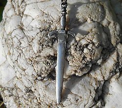 Pánske šperky - sword from middle ages  (prívesok na krk-meč) - 9661682_