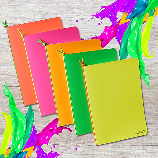 Papiernictvo - Sada zošitov A5 - NEON - 9664623_