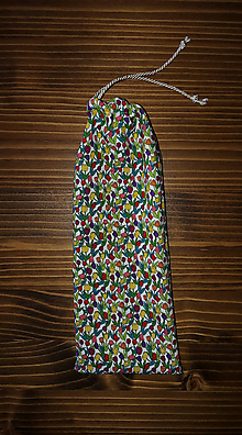 Úžitkový textil - Vrecko na príbor "Drobné tulipány" - 9666061_