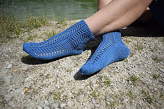 Ponožky, pančuchy, obuv - JEANS  - ponožky s dierkovaným vzorom (v.38-39) - 9664644_