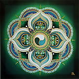 Obrazy - Mandala zdravia a prosperity - 9667257_