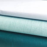 Textil - 100 % ľan tmavý petrolej, šírka 150 cm, cena za 0,5 m - 9671212_