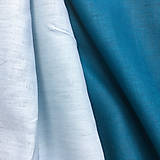 Textil - 100 % ľan tmavý petrolej, šírka 150 cm, cena za 0,5 m - 9671214_