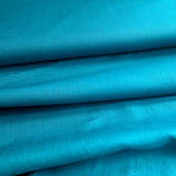 Textil - 100 % ľan tmavý petrolej, šírka 150 cm, cena za 0,5 m - 9671216_