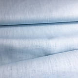 Textil - (25) 100 % ľan svetlomodrý, šírka 140 cm, cena za 0,5 m - 9671260_