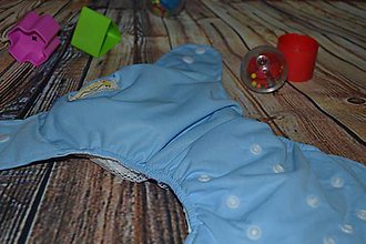 Detské doplnky - Vrchné PUL plienkové nohavičky "modré" - 9670121_
