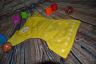 Detské doplnky - Vrchné PUL plienkové nohavičky "žlté" - 9670161_