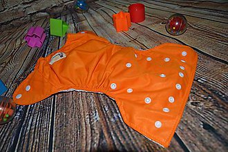 Detské doplnky - Vrchné PUL plienkové nohavičky "oranžové" - 9670171_