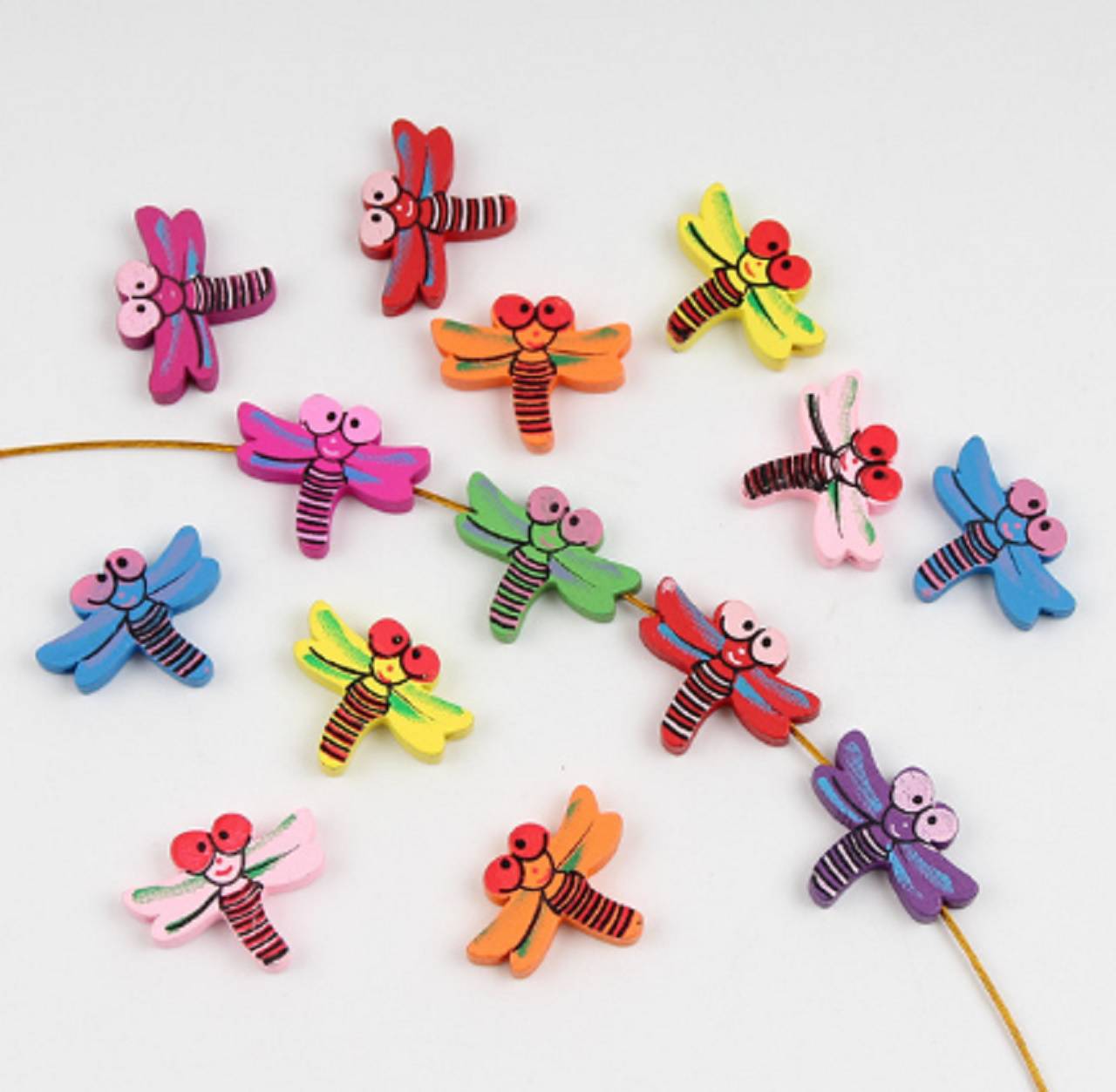 Korálka drevená VÁŽKA 2 x 2,6 cm