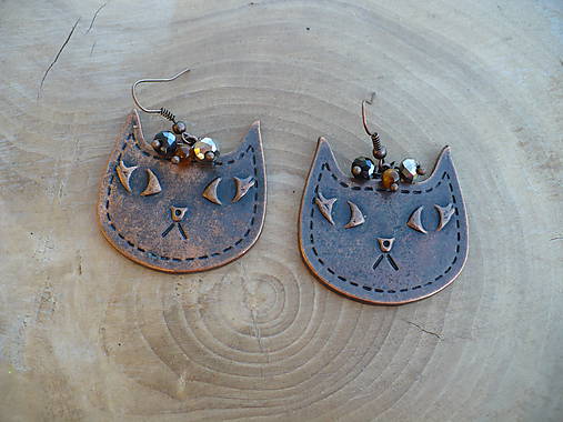 Náušnice - náušnice mačky XXL - 9671006_