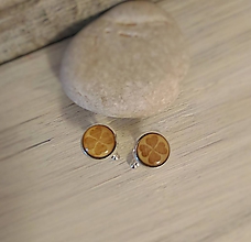 Pánske šperky - Manžetové gombíky "Štvorlístok" (mini) - 9676005_