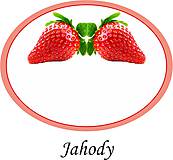 Úložné priestory & Organizácia - Etikety na jahody alebo džem - 9676708_