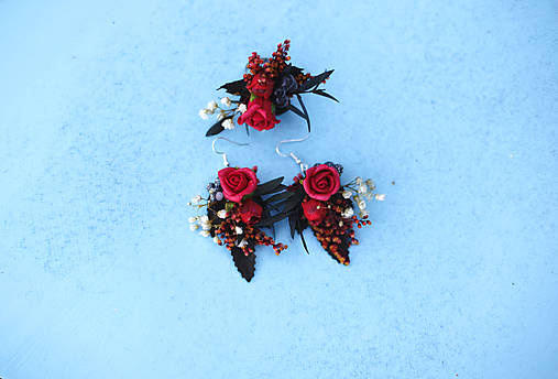 Kvetinové náušnice z kolekcie "krása ženy"