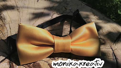 Pánske doplnky - Pánsky žltý motýlik - 9679956_