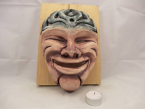 Dekorácie - Maska Smiech (svietnik) (Variant 1) - 9680001_