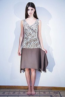 Šaty - letní šaty NATY s cípatou sukní - 9678382_
