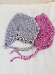 Detské čiapky - Pletená čiapka pre bábätko  (3 - 6 mesiacov) - 9680884_