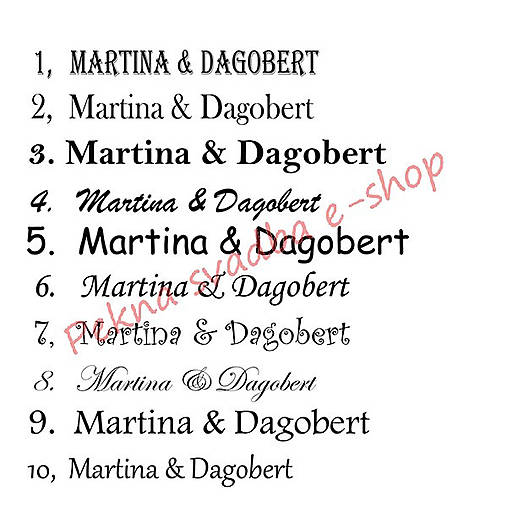 Svadobná špz-plastová tabuľka - možnosť zmeny fontu, textu, bez SK znaku