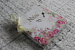 Papiernictvo - Romantický zápisník / notes / diár / svadobný plánovač - 9684211_
