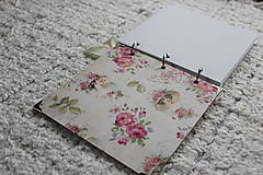 Papiernictvo - Romantický zápisník / notes / diár / svadobný plánovač - 9684215_